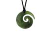 NZ Greenstone Open Koru Medium 32mm