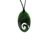 NZ Greenstone Koru Drop 40mm