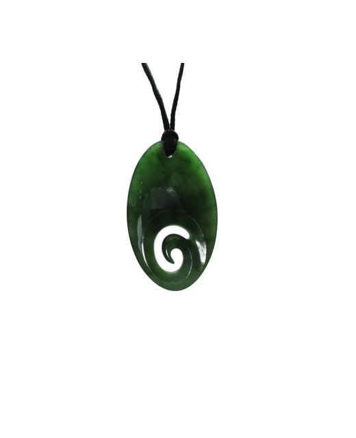 NZ Greenstone Koru Drop 40mm