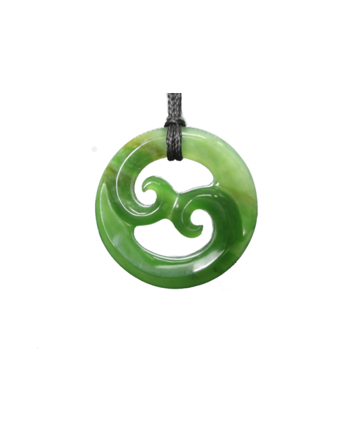 NZ Greenstone Koru Double 40mm