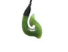 NZ Greenstone Fish Hook 40mm - Wrapped