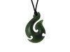 NZ Greenstone Barbed Fish Hook 45mm