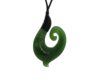 NZ Greenstone Fish Hook 42mm - Wrapped