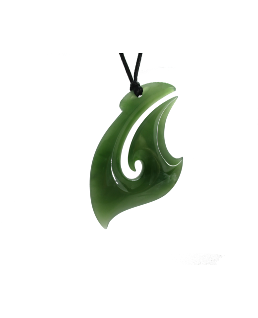 NZ Greenstone Fish Hook 50mm