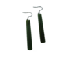 NZ Greenstone Drop Earrings Medium 45mm