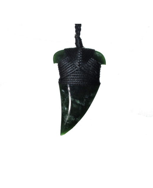 NZ Greenstone Tooth Toki 55mm