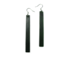 NZ Greenstone Drop Earrings Large 65mm