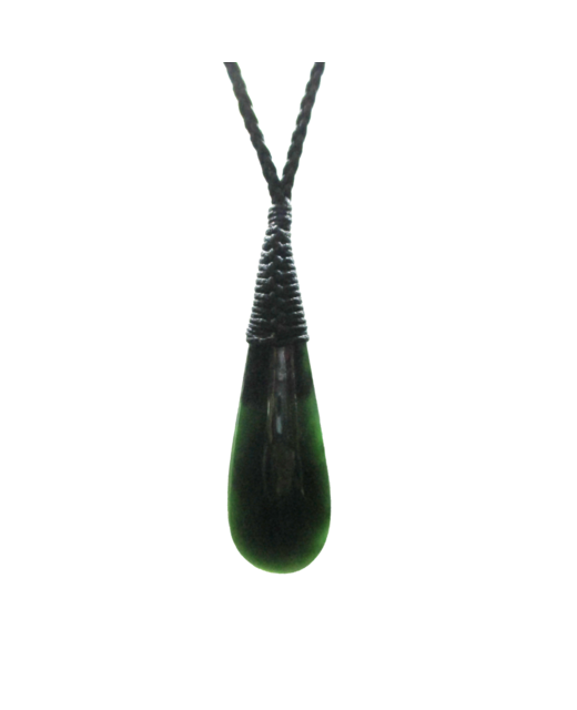 NZ Greenstone Drop 50mm - Wrapped