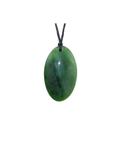 NZ Greenstone Oval Drop 50mm